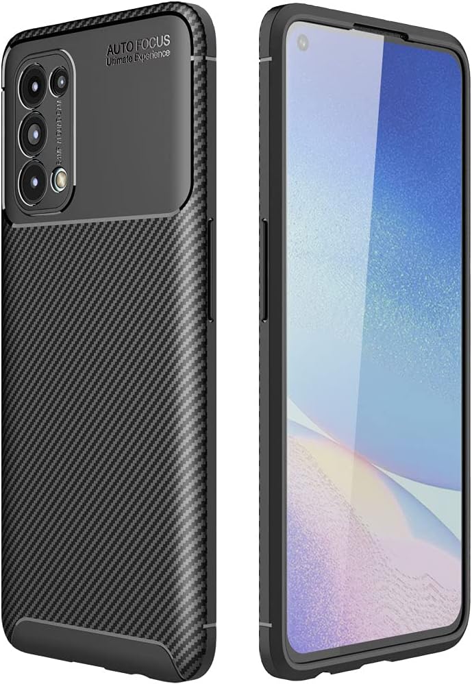 TECHGEAR Carbon Fibre Case for Oppo Find X3 Lite 5G [CarbonFlex Case] Flexible, Shockproof, Ultra Slim, Soft TPU Protective Shell Cover with Carbon Fibre Detailing Designed For Oppo Find X3 Lite 5G