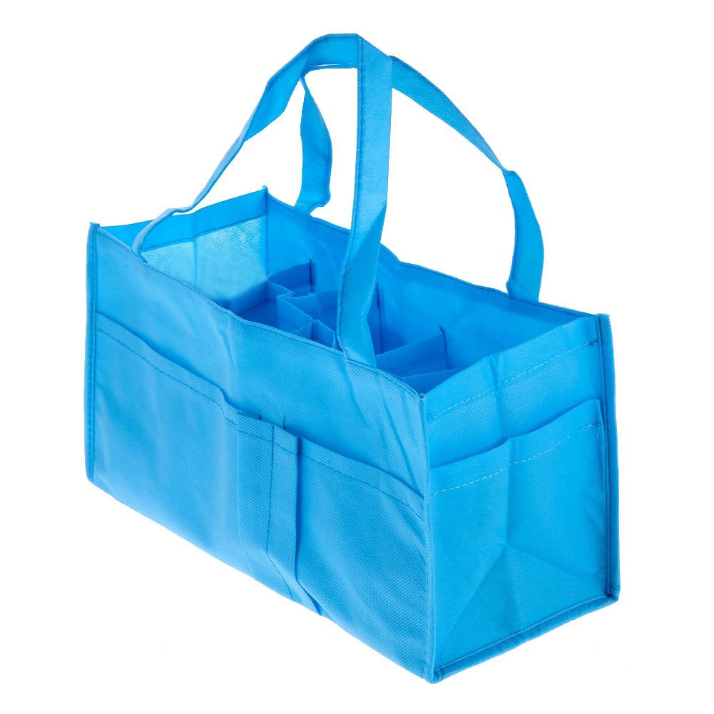 Zibuyu Portable Baby Diaper Nappy Changing Organizer Insert Storage Bag(Blue)-picture-45