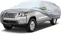 QUYDDC Universal Pickup Truck Cover 6 Layers All Weather Waterproof UV Snow Proof 180-206" Reflective Strips