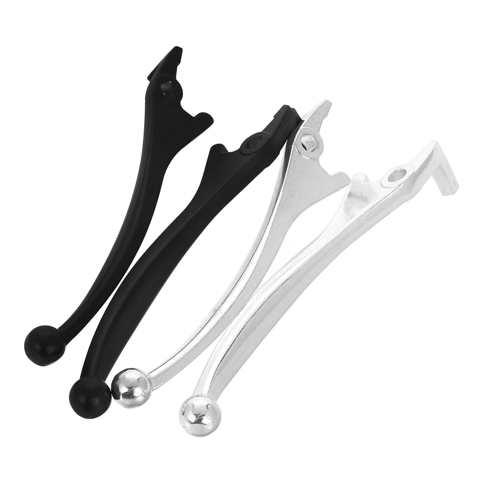 Manetas de freno y embrague para bicicleta y moto eléctrica pack de 4 piezas negro