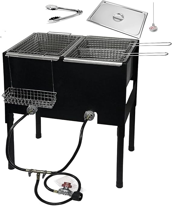 Triple Deep Fryer with 3 Baskets Triple Deep Fryer with 3 Baskets