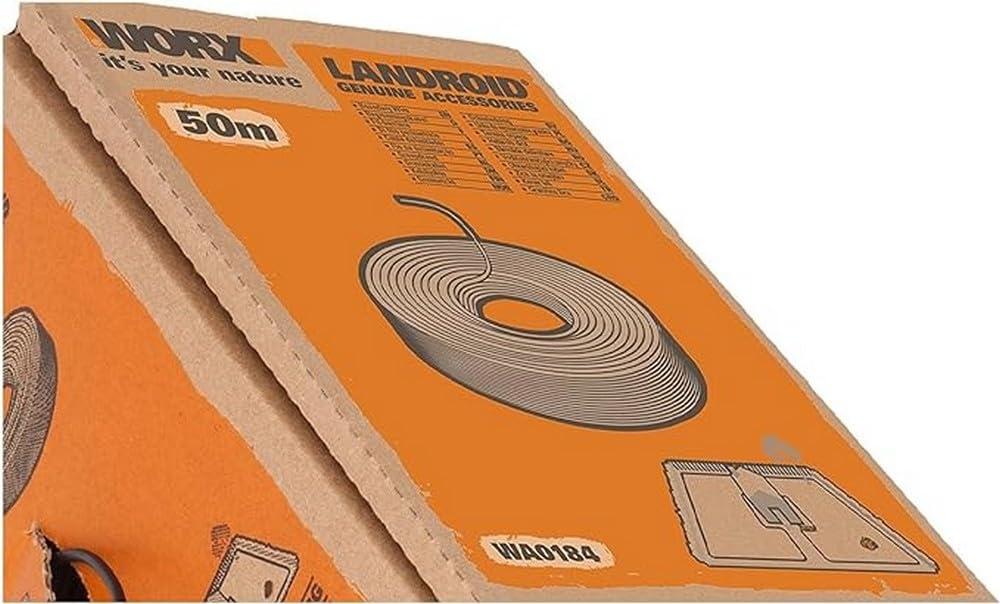 WORX WA0184 - Cable de limitación para Robot cortacésped Landroid (50 m, Cable de limitación Estable para Reducir el área de cortacésped)