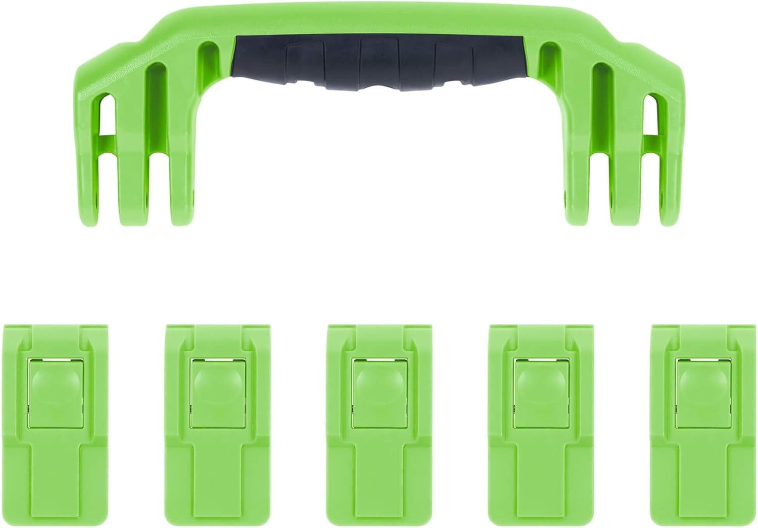 Pelican 1605 Replacement Handle & Latch Set by ColorCase - Black Handles & Push Button Latches Latches