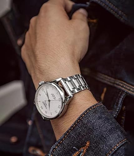 Miniatura 6 de Correa de reloj de metal de acero inoxidable de 0.630 in, 0.709 in, 0.748 in, 0.787 in, 0.827 in, 0.866 in, 0.945 in, correa de reloj de repuesto