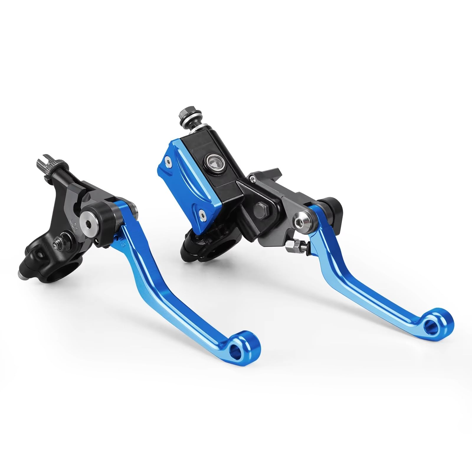 NIngJiaBhD Brake Clutch Levers for CRF250R for CRF450R for CRF125F for CRF250X for CRF450X for CR80R for CR85R for CR125R for CR250R Hydraulic Brake Cable Clutch Lever(Blue)