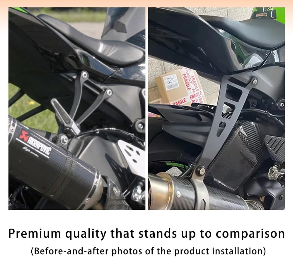 Motorcycle Muffler Support Exhaust Pipe Hanger Bracket Holder Stainless Steel Exhaust Pipe Hanger Rear Foot Rest For Kawasaki ZX6R 2009-2025 Ninja ZX 6R 2024 2025