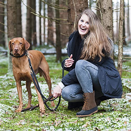 DKSUKO Women's Duck Boots witth Zipper Waterproof Winter Boots Snow Boots for Women Rain Boots for Cold Weather2