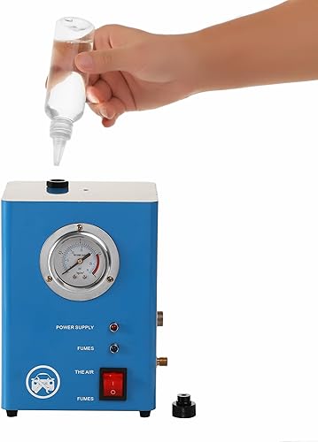 Miniatura 9 de Detector de fugas de humo automotriz, máquina de humo con medidor de presión de bomba de aire integrado, detector de fugas de humo de 12 V CC,