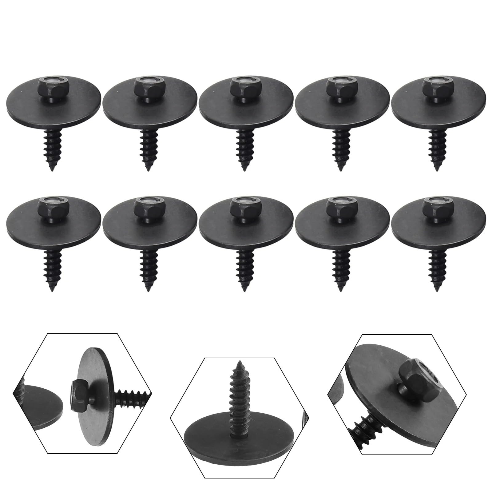 10 Tornillos Hexagonales 8 Mm Inferior Guardabarros Para Benz 2019900536