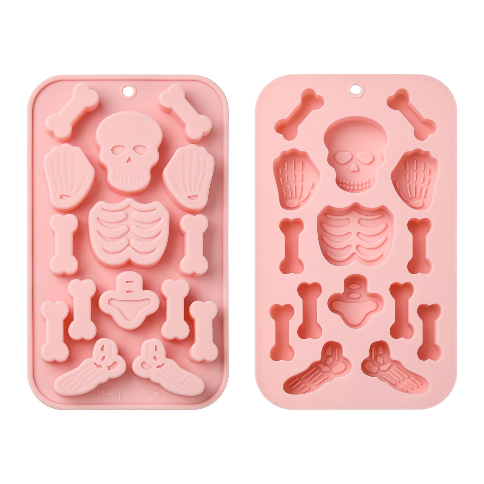 Moule silicone tête de mort antiadhésif pour réussir vos chocolats d'Halloween