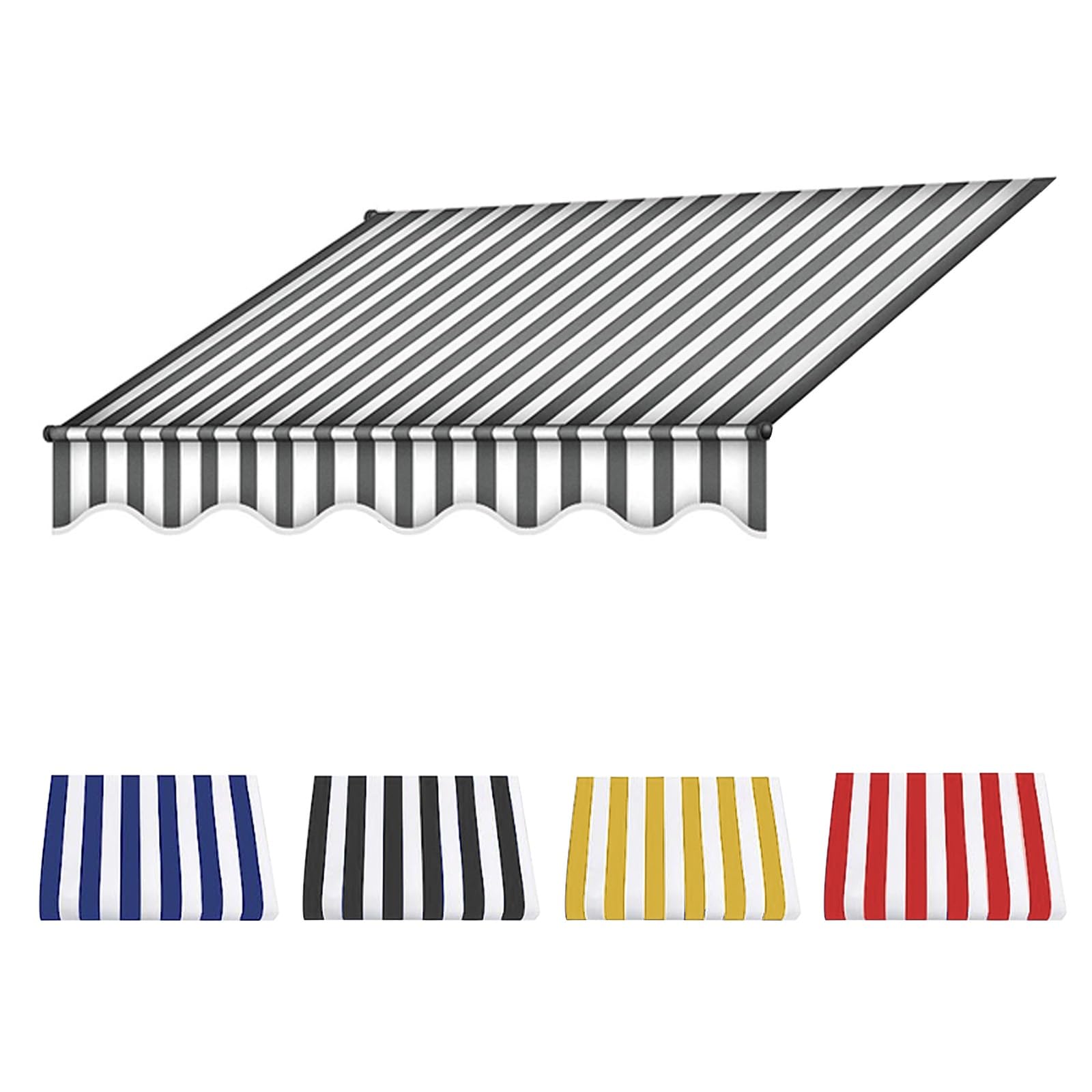 HJJXUE Markisentuch Erneuern,Markisenstoff Ersatz Für Einziehbare Markise Sonnenschirmüberdachung Wasserdicht Schattierung 280g/m² 100% Polyester 