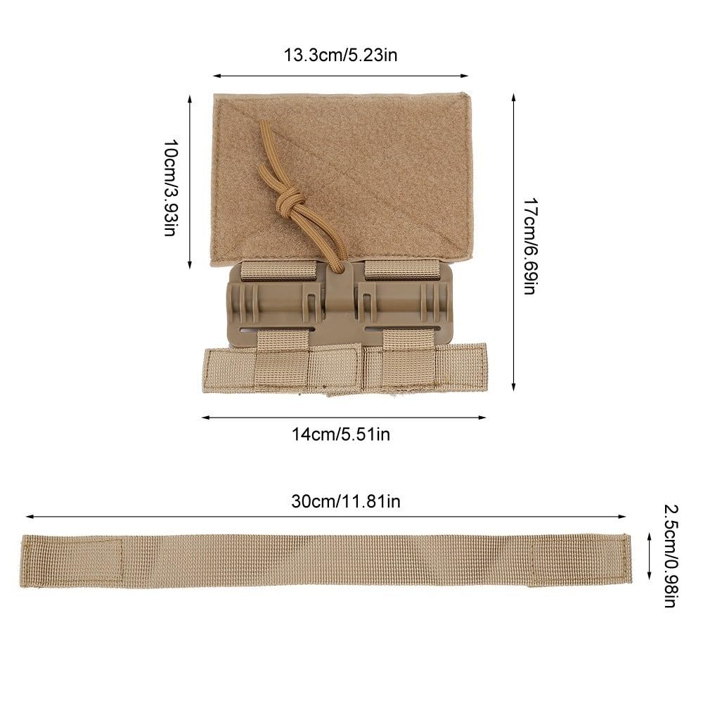 MiOYOOW Sgancio Rapido per Gilet, Set di Fibbie per Rimozione di Gilet 1000D Molle con Chiusura a Gancio e Anello per JPC NCPC