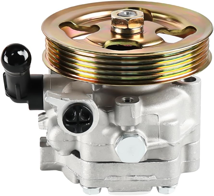 Power Steering Pump with Pulley Compatible with Subaru Legacy & Subaru Outback 2.5L H4 2005 2006 2007 2008 2009, Replacement for 34430AG03B, 34430-AG040