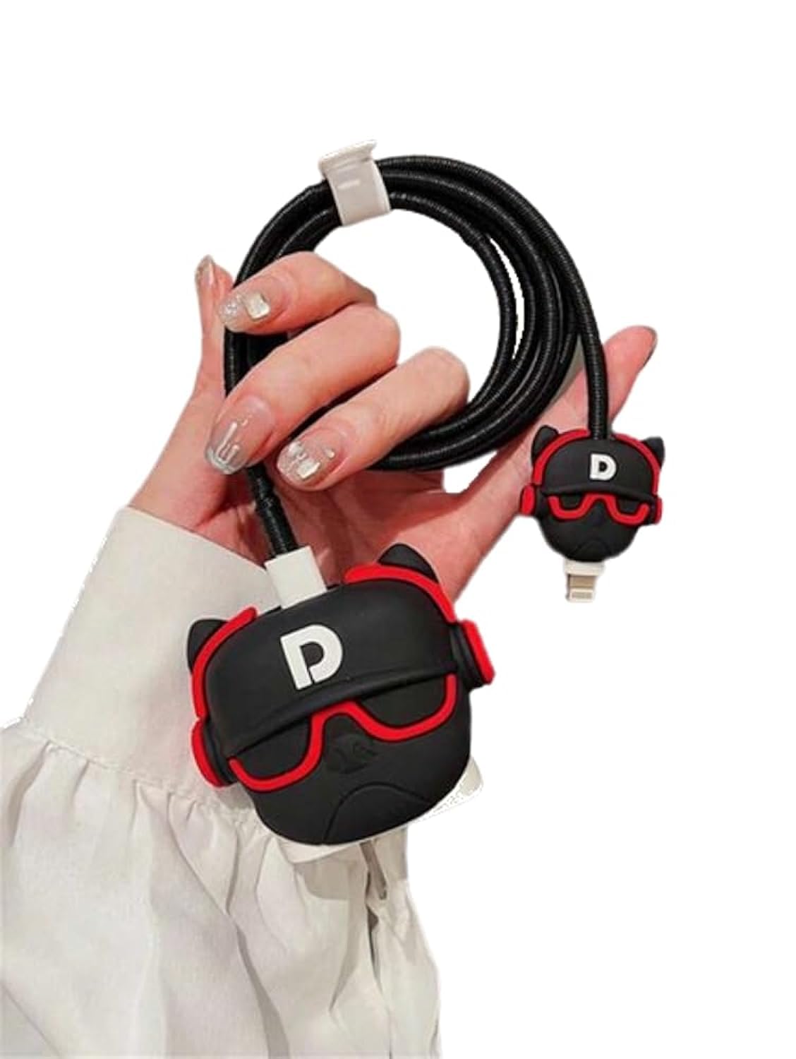 Charger Cord Protector and Data Cable Saver Set for Fray Protection, Cable Protector