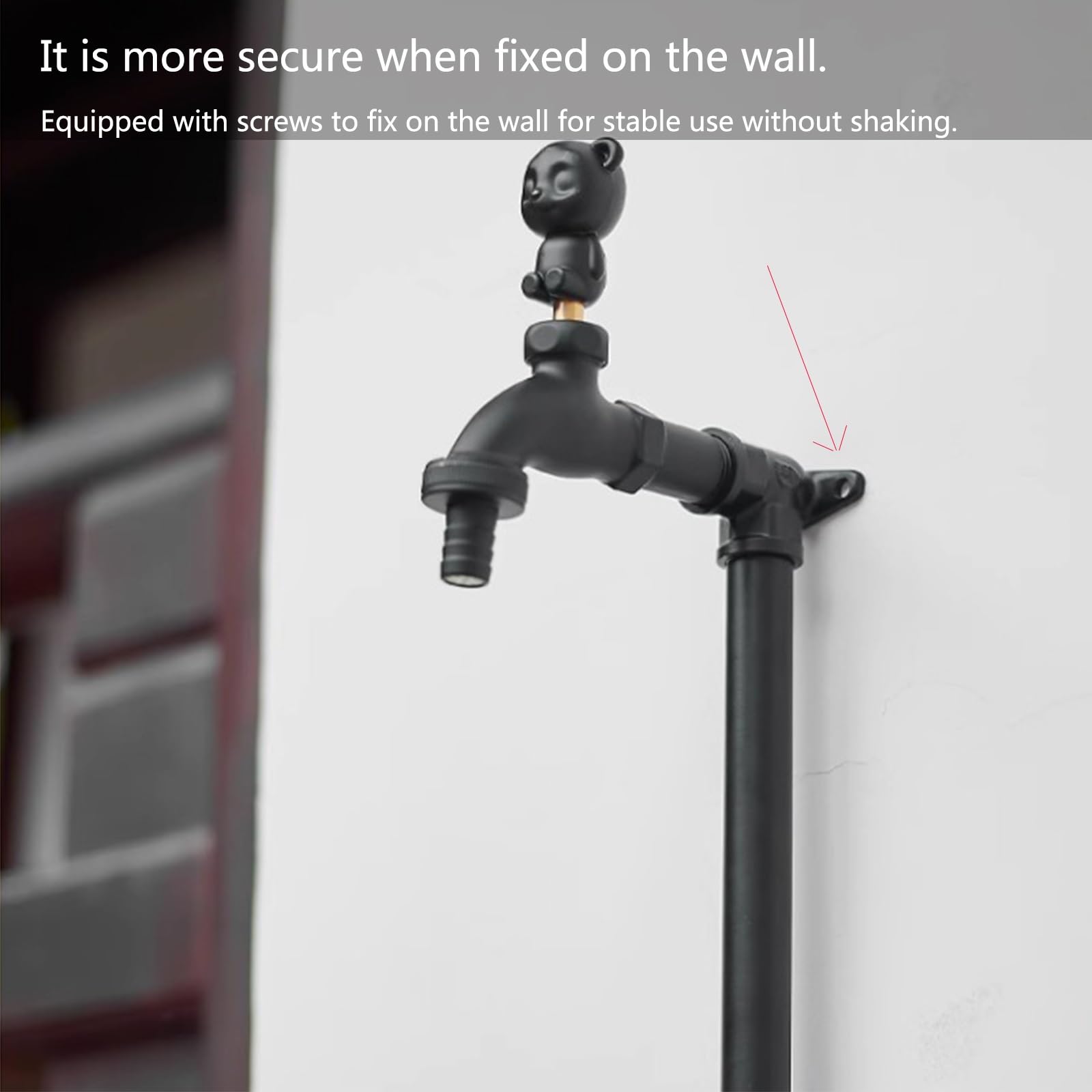 Colonne d'arrosage extérieure entièrement en cuivre avec Double Robinet - Robinet de Jardin Vertical résistant au Gel, Durable et Efficace pour l'arrosage des Cours et Le