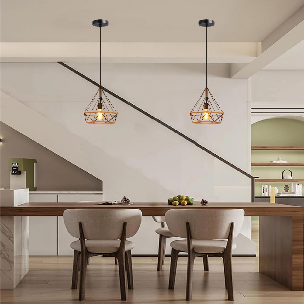 Lampada a sospensione in stile industriale con attacco E26.