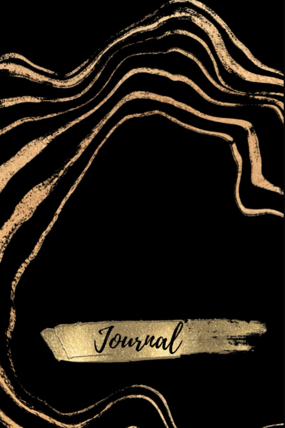 Black & Gold Marble Journal: 2023