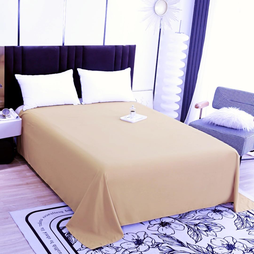 Flat Sheet-Premium Hotel 1-Piece Top Sheet, Luxury and Soft Quality Bedding Flat Sheet, Wrinkle-Free, Stain-Resistant (Sage Green, Full)