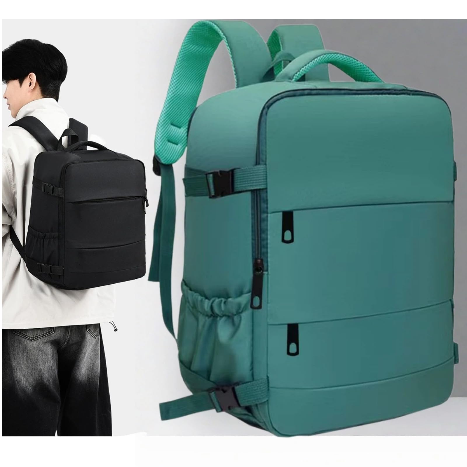 Mochila Viaje Grande, Ligera para Ocio(Rosa)
