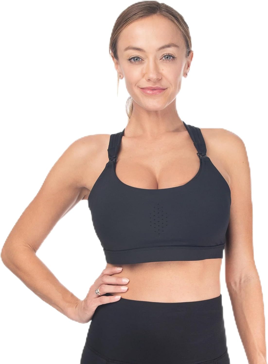 Sweat and Milk Chloé 3 Running Nursing Sports Bra, 6 Row Adjustable Closure, Breastfeeding, Nursing Maternity Bra