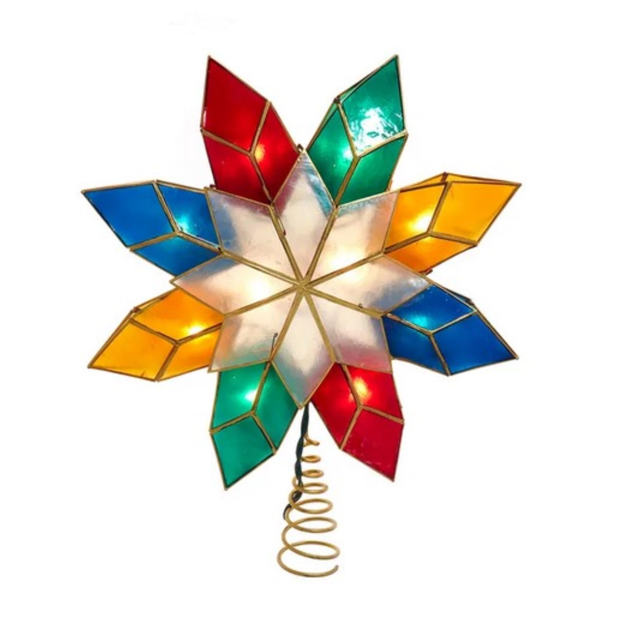 Amazon.com: Kurt Adler 13-inch UL 10-Light Multicolor 8-Point