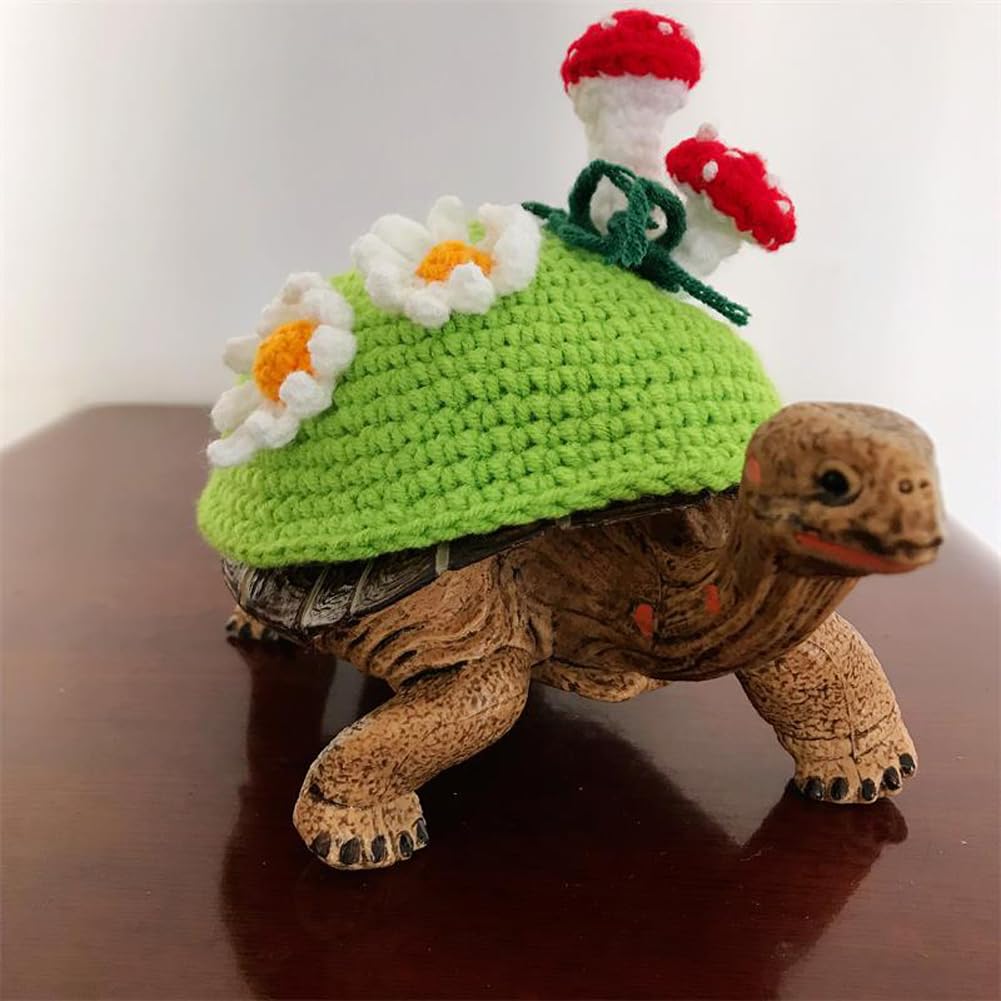 Sweater for Turtle Warm Winter Knitted Handmade Sweater Apparel Accessory Halloween Party Cosplay Costume Photo Shoot for Pet Tortoise Turtle (Jianlong, XL) — view 11
