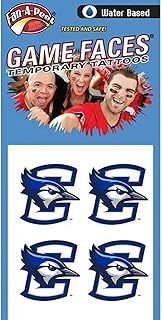 Creighton â€“ Water Based Temporary Spirit Tattoos â€“ 4-Piece â€“ Bluejays Logo