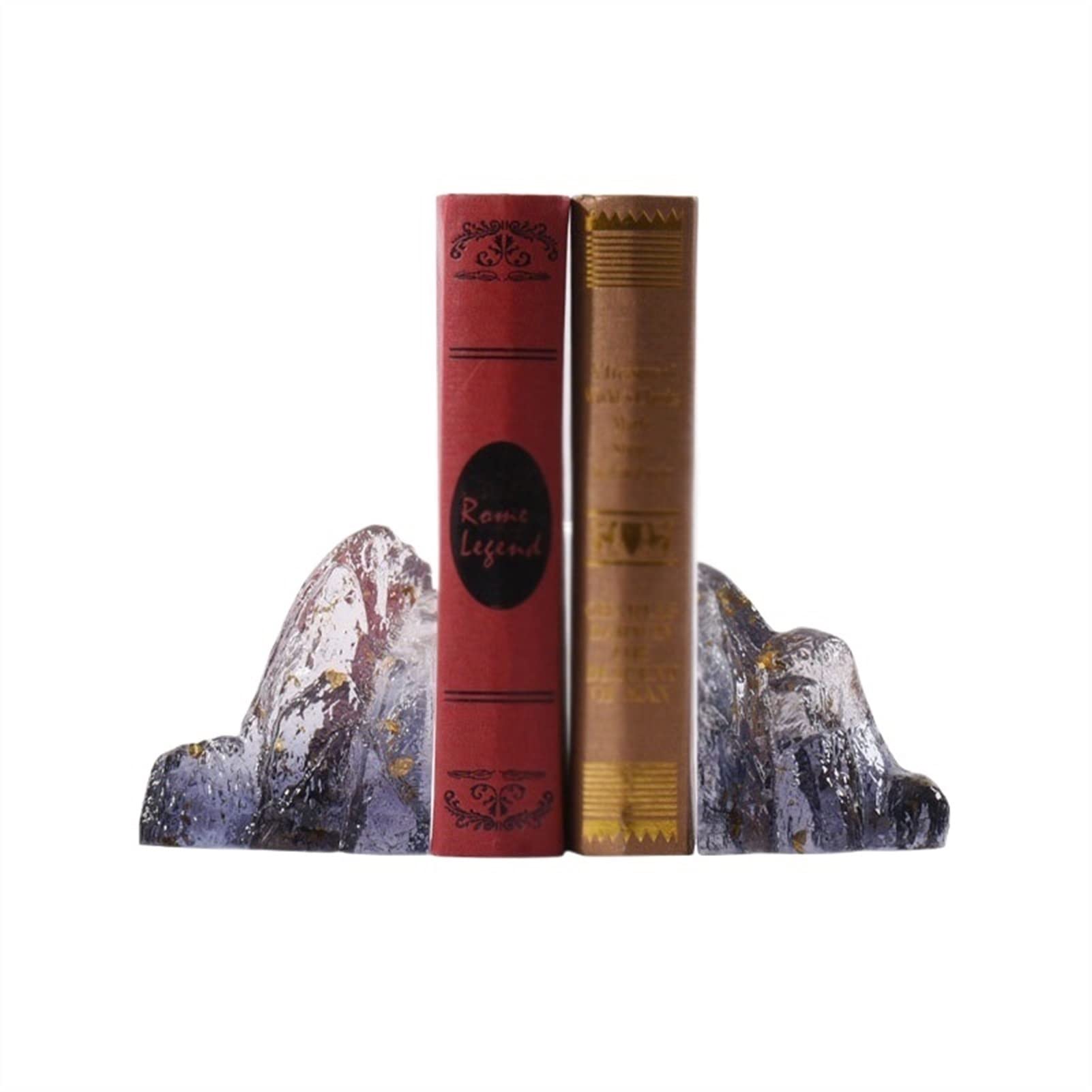 Sujetalibros decorativos de montaña para crear un rincón de lectura y meditación