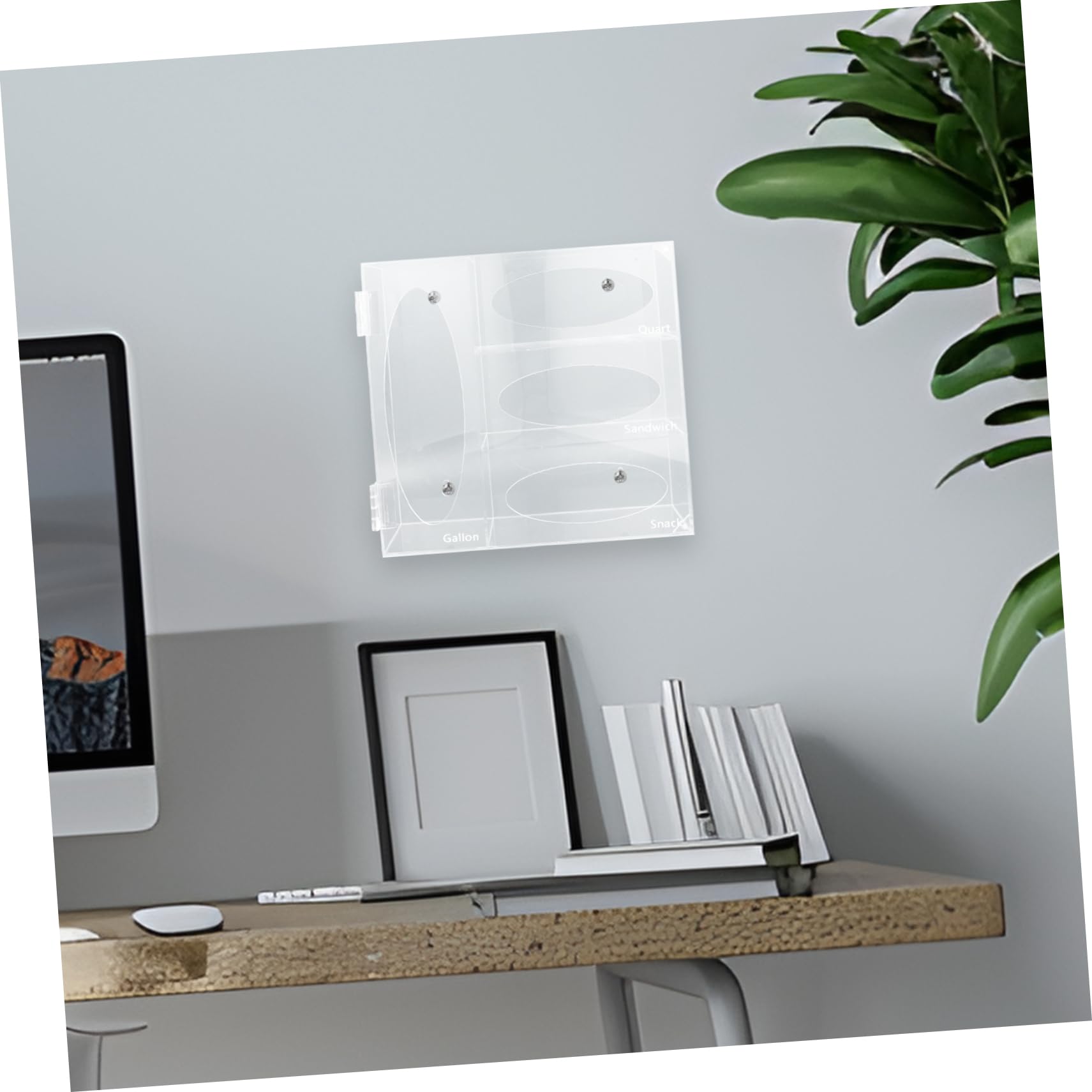 Hemobllo Dispenser da Parete Supporto Porta Guanti in Acrilico Trasparente 3 Scomparti Organizer Multifunzionale per Guanti Usa e Getta per Laboratori e Ambienti Professionali