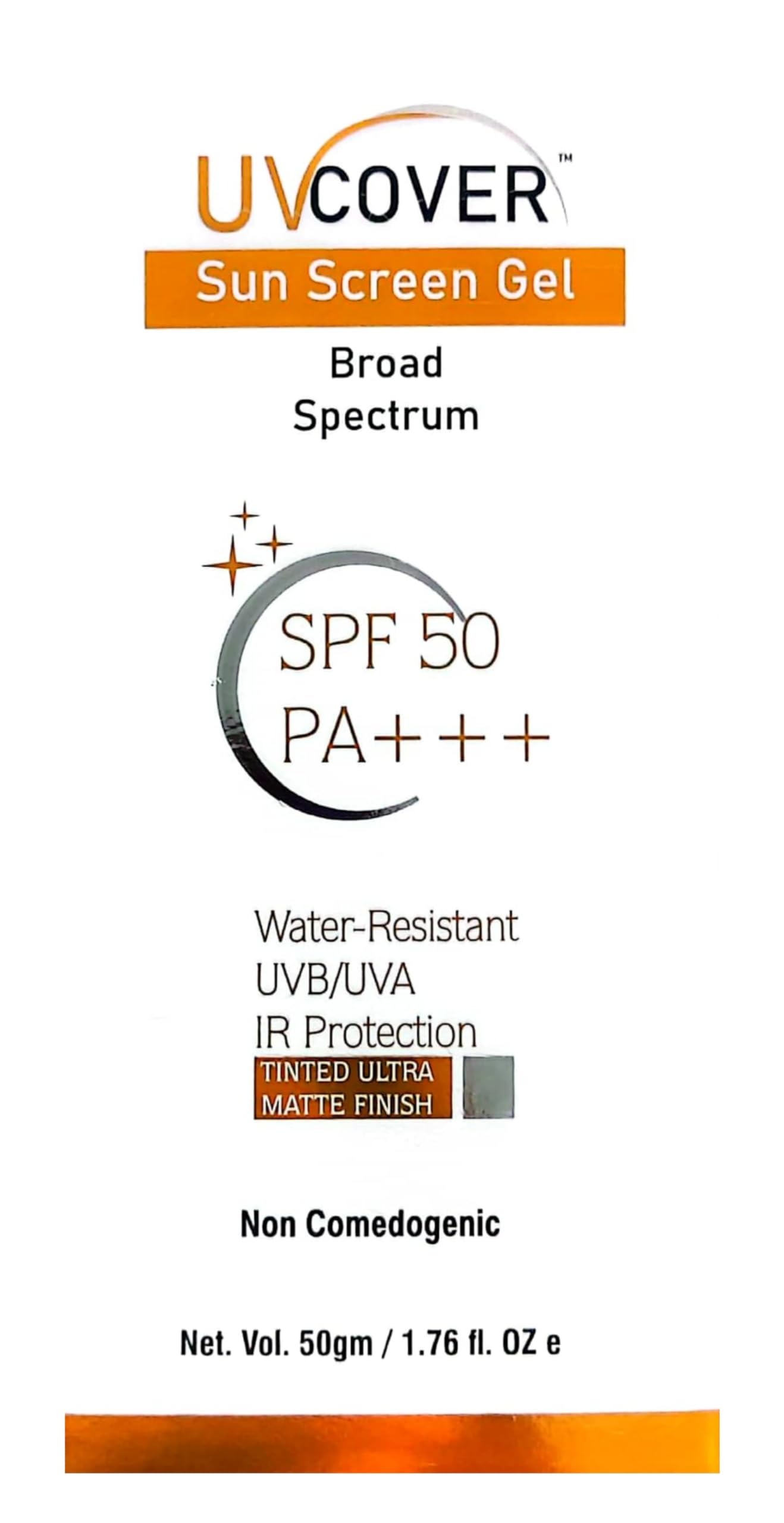 UVCOVER Sun Screen Gel Spf-50+++ 50Gm-picture-41