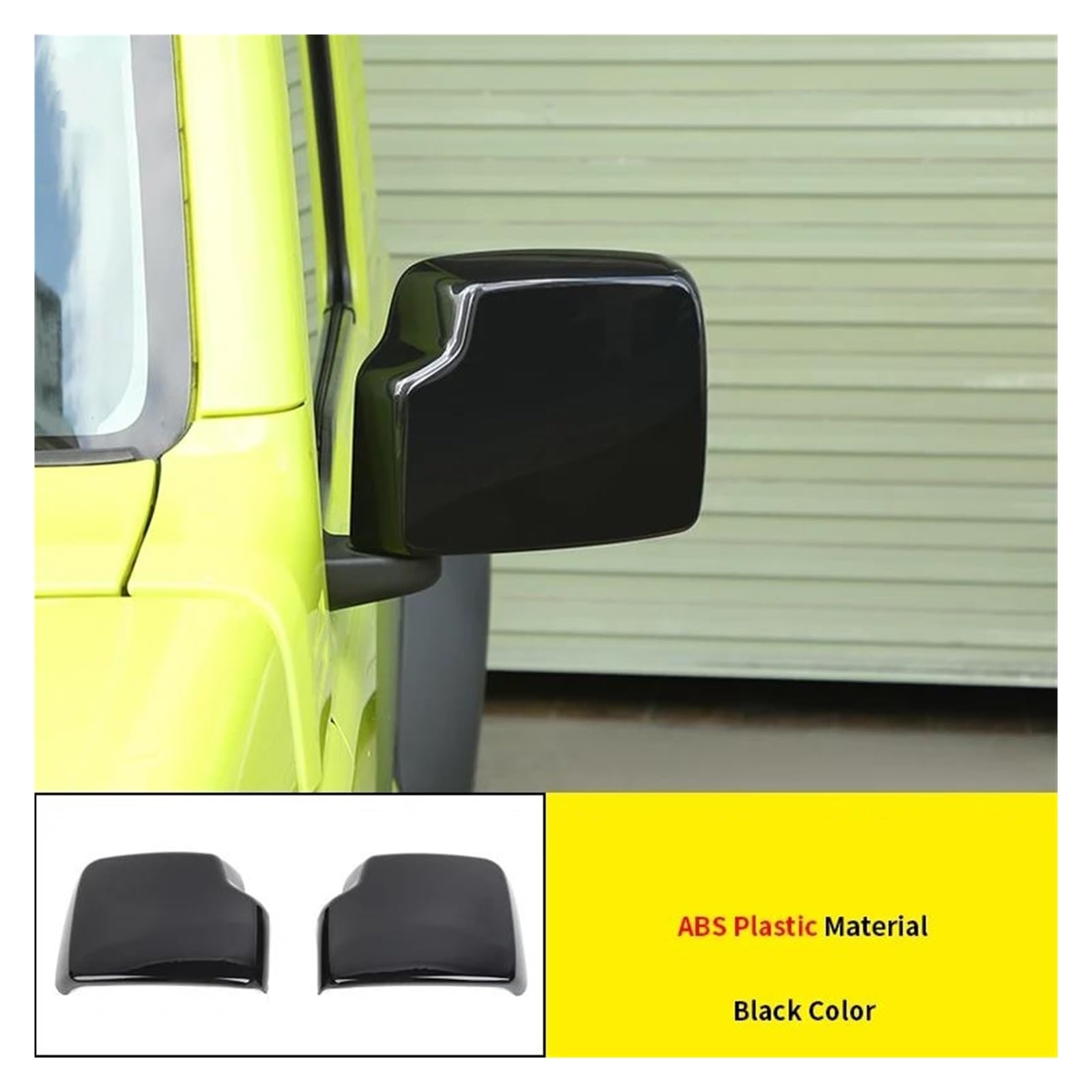 Cubierta Protectora Para Luz Trasera Coche Luz Trasera Negra Para Coche Faro Antiniebla Decoración Espejo Retrovisor Cubierta Para Suzuki Para Jimny 2019-2025(Espejo retrovisor)