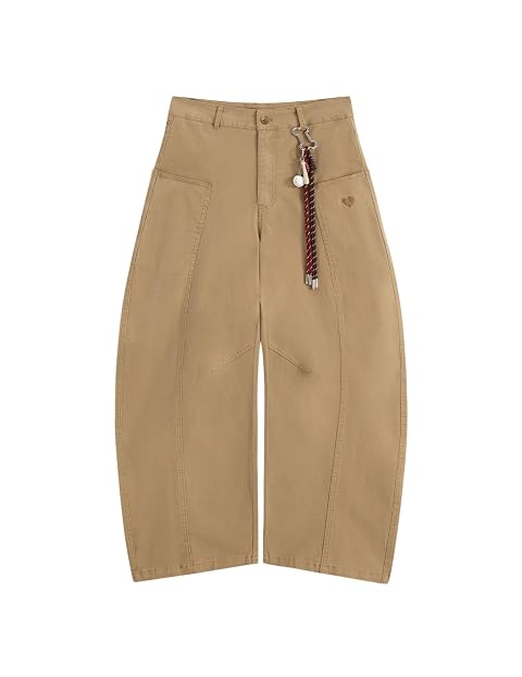 Aelfric Eden Baseball Chain Baggy Barrel Pants for Women Men Wide Leg Streetwear Casual Unisex Loose Lantern Trousers