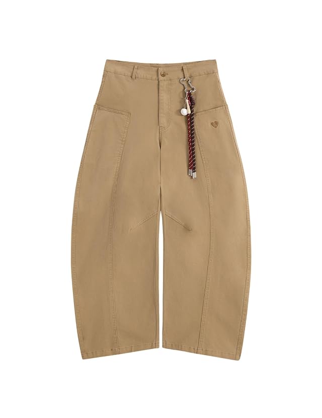 Aelfric Eden Baseball Chain Baggy Barrel Pants for Women Men Wide Leg Streetwear Casual Unisex Loose Lantern Trousers