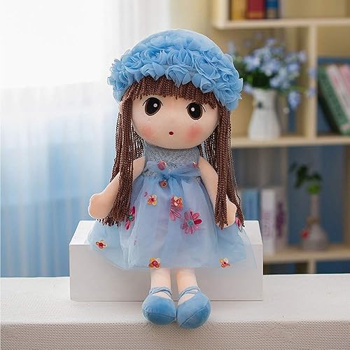 Miniatura 2 de Tvoip Falda de tul de princesa de peluche Phial Dolls para niños y niñas, muñecas lindas para niña, 18 pulgadas (azul)