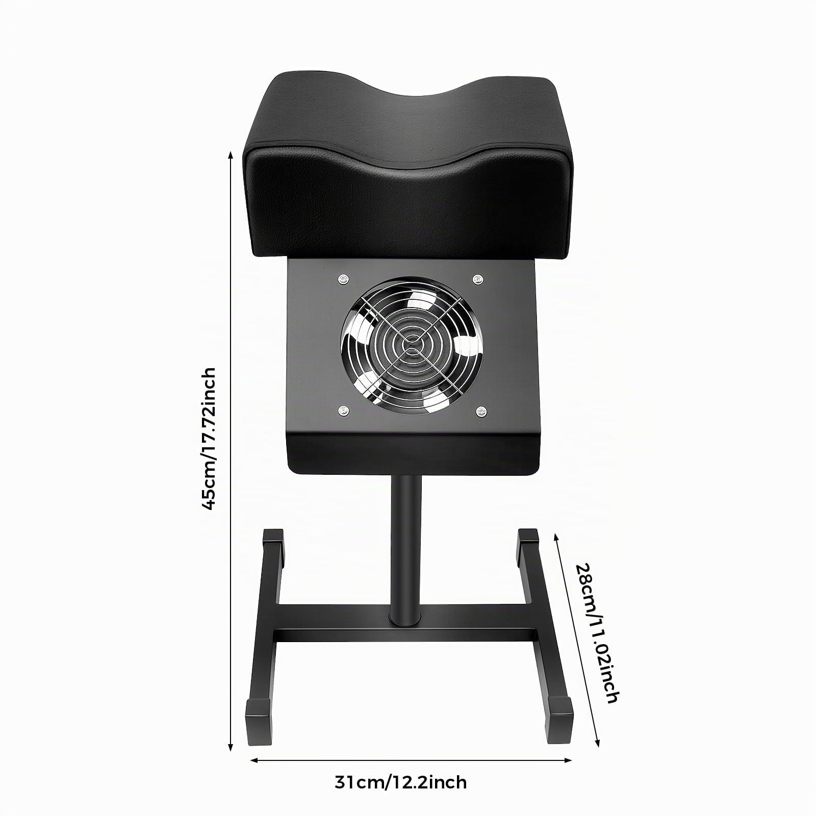 Poggia Piede Pedicure 2 in 1 Poggiapiedi Pedicure Manicure con Catturapolvere Portatile Sgabello per pedicure Sgabello Regolabile 48-68 cm Per La Cura Dei Piedi, Regolabile in Altezza