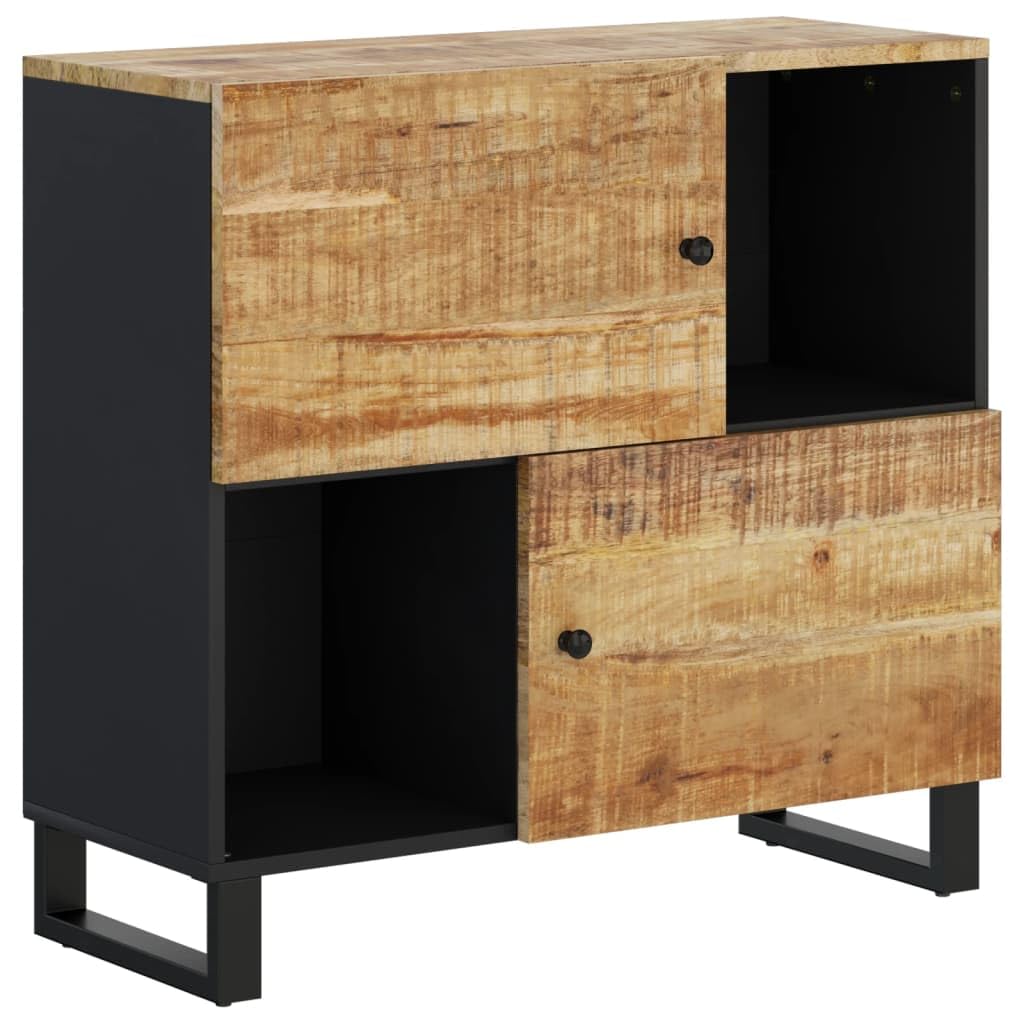Kredens z litego drewna z uchwytem z 2 drzwiami 80x33x75 cm
