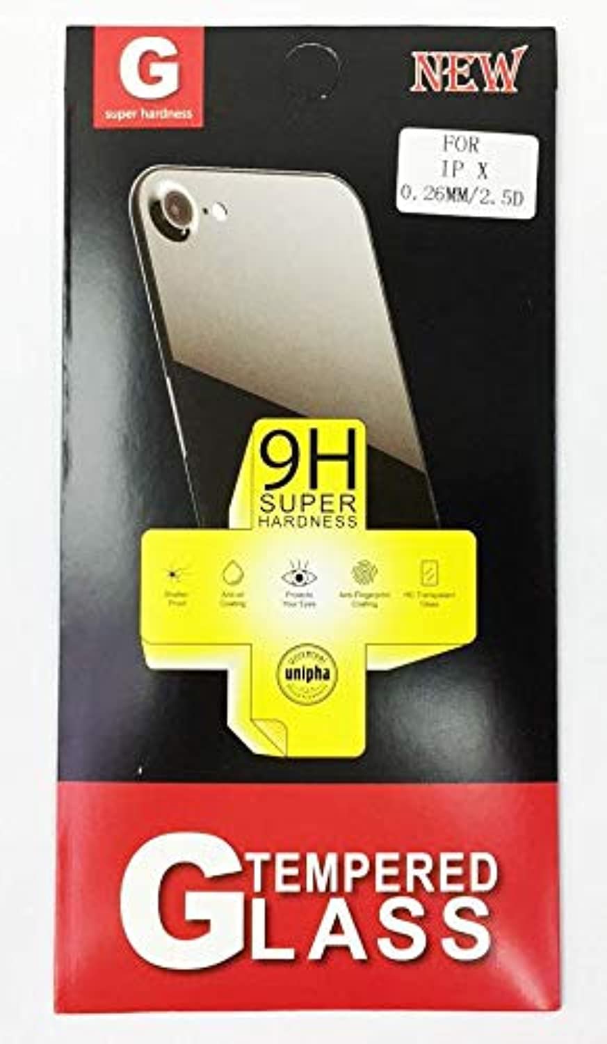 Protective Tempered Glass HD Clear Screen Protector For Apple iPhone X (iPhone 10) - Clear