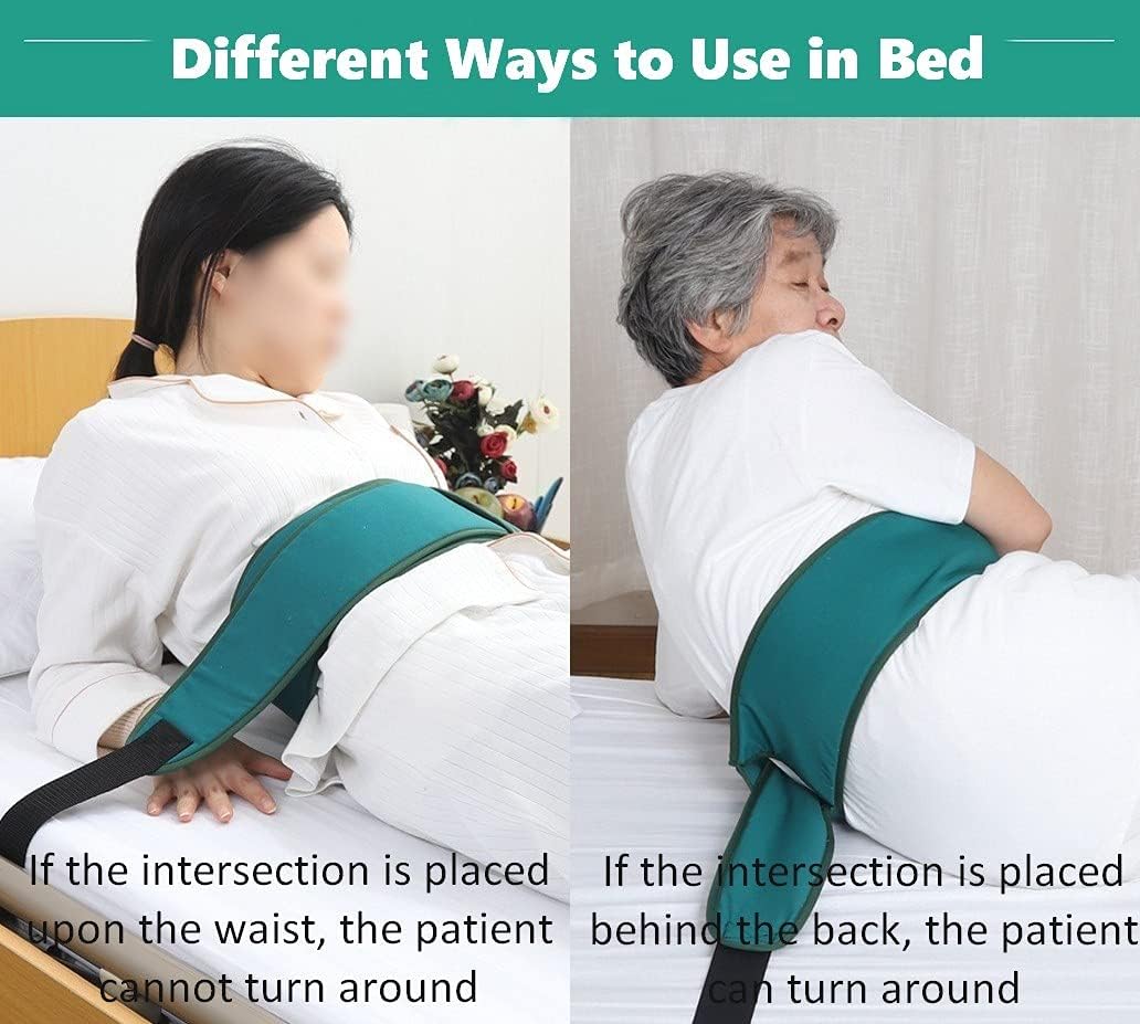 Medical Bed Restraint Strap for Elderly, Bondaged Bed Tie Downs, Anti-Fall Waist Belt for Elderly, Wheelchair Safety Seat Belt, Bedside Restraints Safety Assist