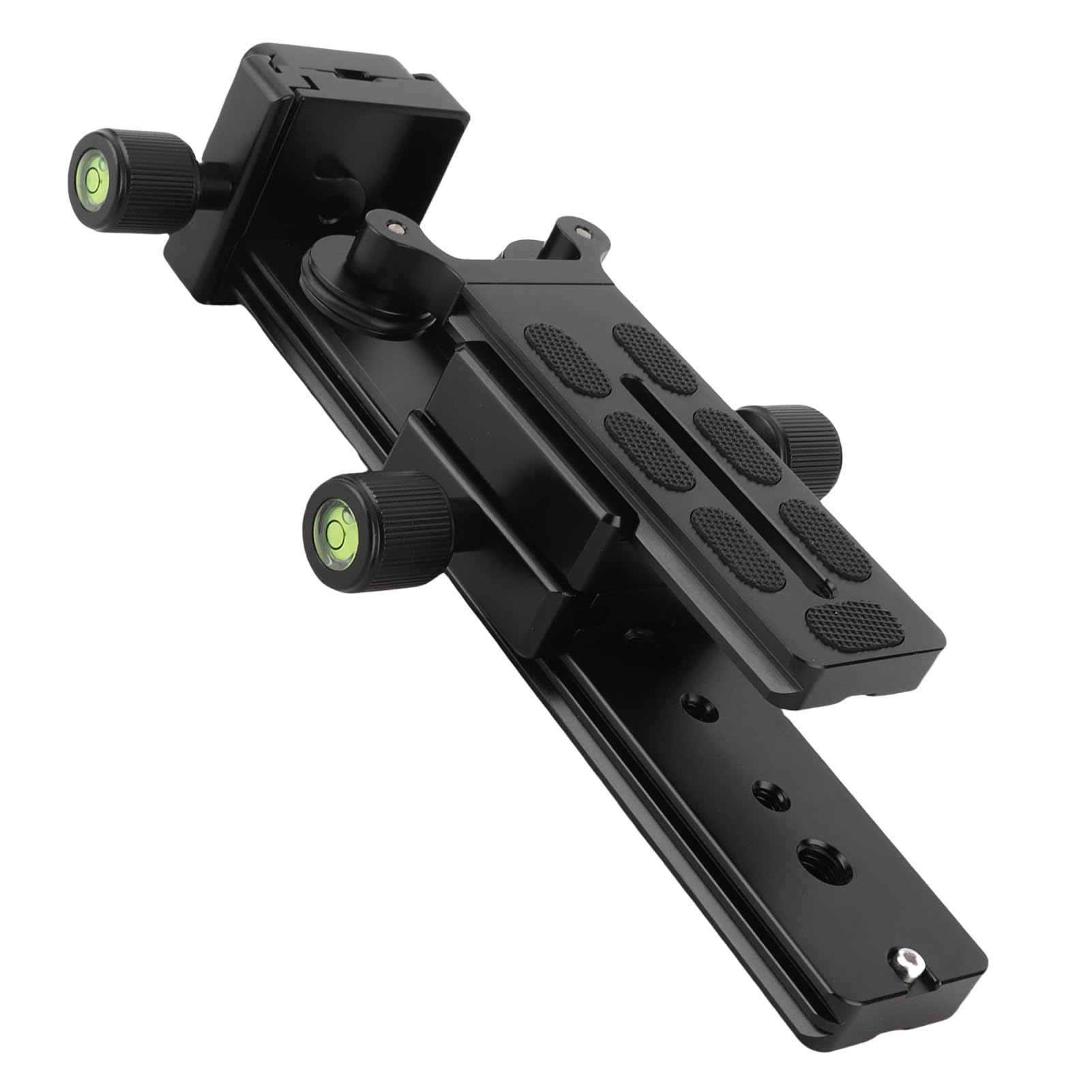 Staffa di supporto per teleobiettivo da 20 cm, piastra a sgancio rapido con livello, staffa per fotocamera in lega di alluminio per viti standard da 1/4" 3/8", compatibile con fotocamere Mid Frame e