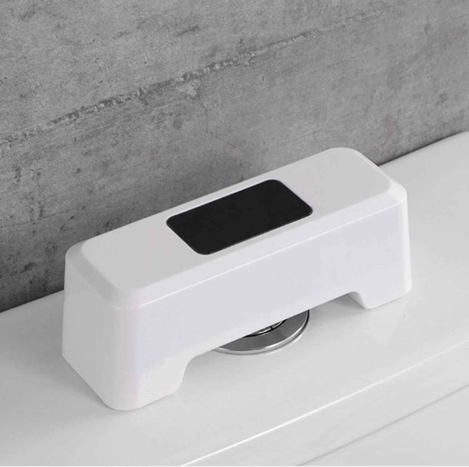 CHICIRIS Automatic Toilet Flusher, Smart Toilet Flush Sensor, Hands-Free, Motion Activated, USB Rechargeable, Battery-Free Design, White Toilet Flush Kit for Home, Office, Public Restrooms