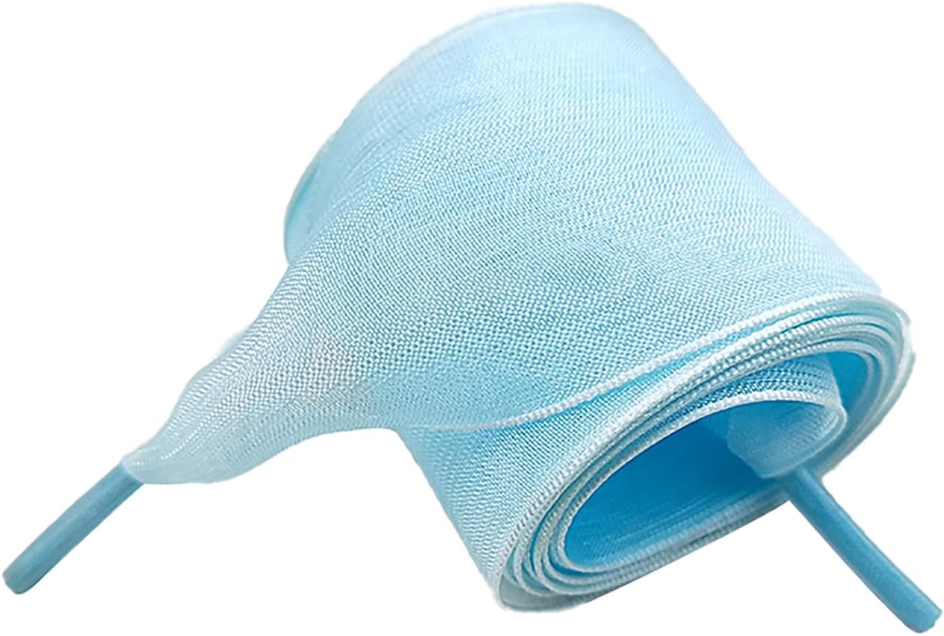 lacci delle scarpe elasticizzati Lacci for scarpe, 4 cm extra larghi in organza, filato di neve traslucido, piatti, adatti for piccole scarpe bianche, scarpe casual, scarpe di pelle, scarpe di tela, s