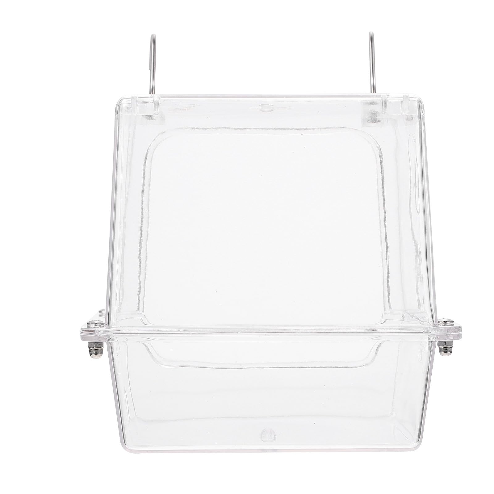 VICASKY Vasca da Bagno Sospesa per Uccelli e Pappagalli Cubo Doccia per Gabbia Materiale Sicuro e Resistente Facile da Installare Accessorio per Pulizia e Benessere degli Uccelli