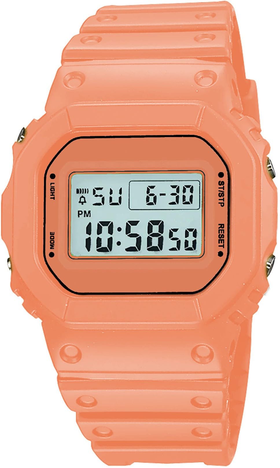 Time Up Digital Dial Waterproof Alarm Above 10 Years Kids Watch for Boys & Girls-ILLUM-10X (Orange) (B08YRBMMLM) Amazon Price History, Amazon Price Tracker