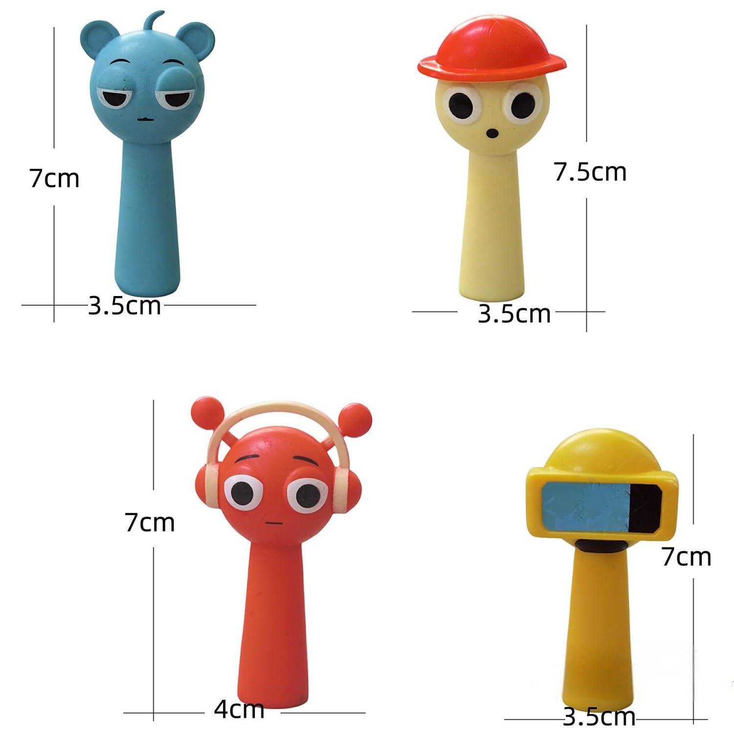 NexaSymphy Set De 12 Figuras S-prunki De PVC – Figuras De Acción De Dibujos Animados Coloridas, Juguetes Seguros Y Duraderos Para Niños Y Adultos, Regalo Para Fans Y Coleccionistas