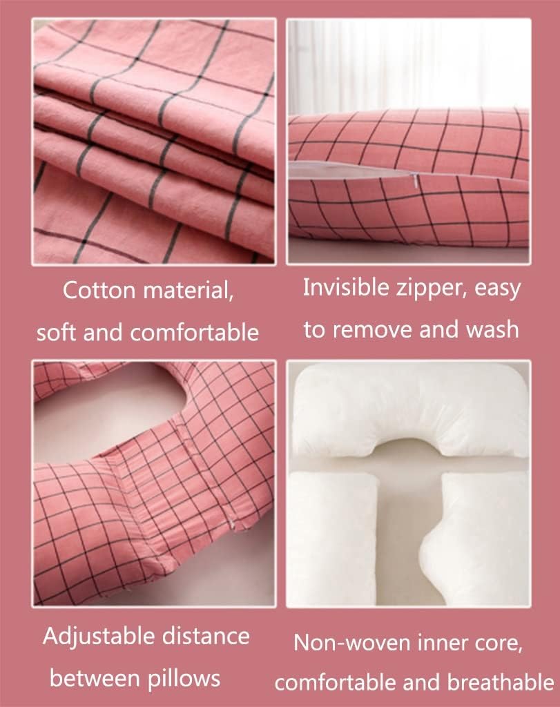 Pregnancy Pillow Cotton U-Shaped Maternity Pillow Removable and Easy to Wash Multi-Functional Breastfeeding Pillow Tummy Neck Pillow (Color : A5, Size : 180x80cm)