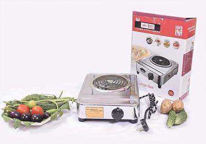 B.N. brights 2000 W Chrome Finish Body Element ISI Mark G-Coil Cooktop Hot Plate