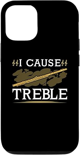 Miniatura 4 de Funda para iPhone 11 Pro Max con flauta transversal I Cause Treble divertida funda Flutist