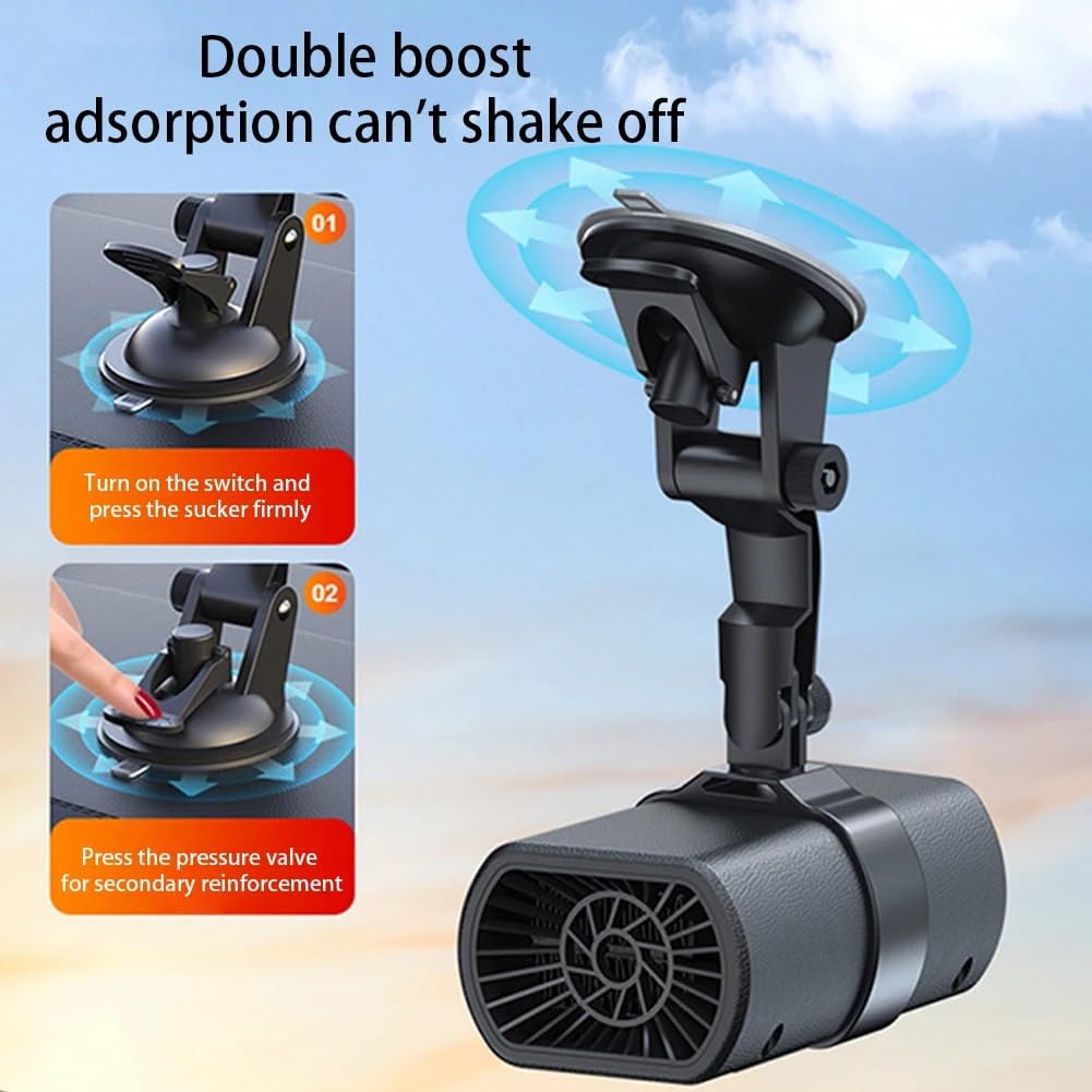Desempañador universal for coche de 12 V y 200 W, elimina la escarcha, la nieve y la niebla. Calentador for descongelar ventanas y parabrisas. Accesorios for coche.