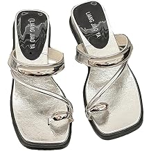 Women's Low Wedge Sandals Square Toe Platform Thong Outdoor Beach Flip Flops Daily Walking Shoes Casual Fashion
