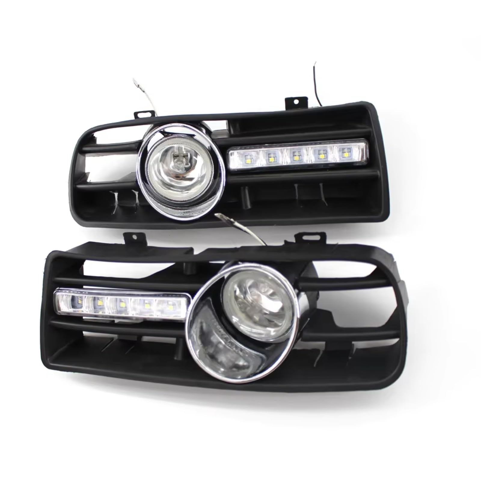 Gruppo ottico Compatibile Con Per Golf Per MK4 1997 1998 1999 2000 2001 2002 2003 2004 2005 2006 2 Pezzi Faro Paraurti Anteriore Luci Di Marcia Con Fendinebbia
